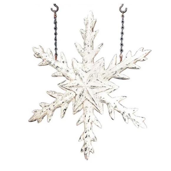 K&K Interiors Other - K&K Interiors:Rustic Wooden Decor- Snowflake HOLIDAY